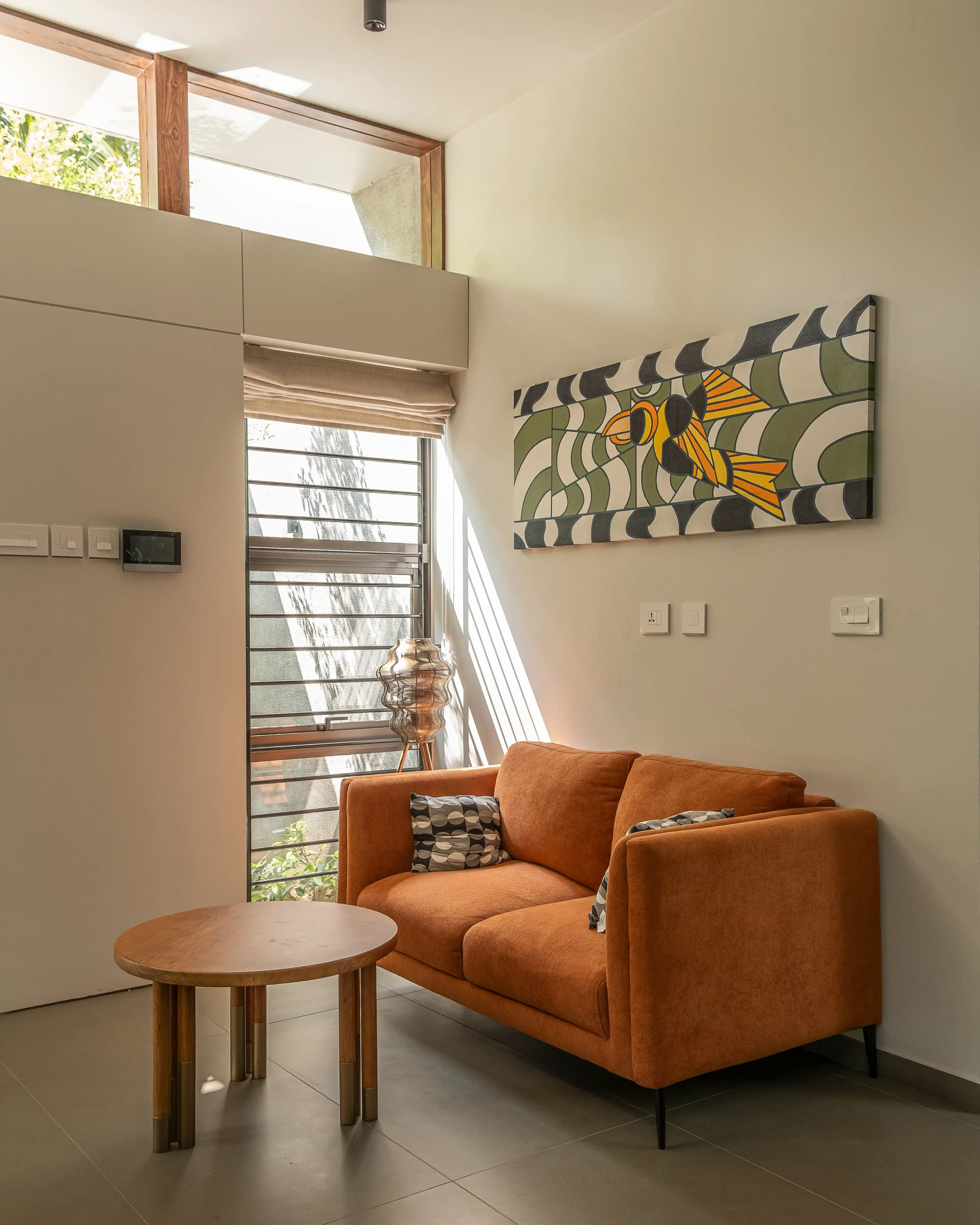 Zaaish Residence - Orange Sofa