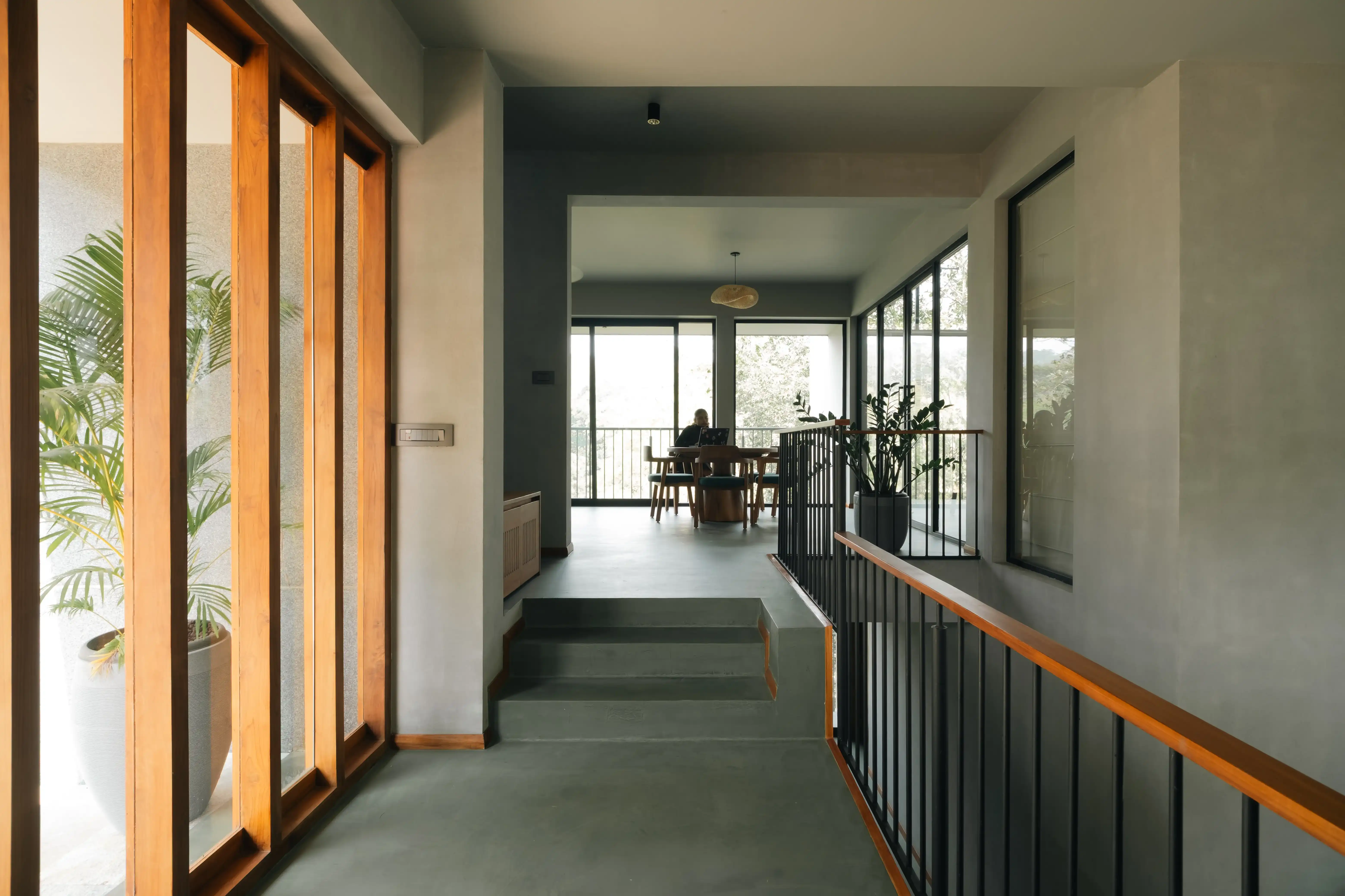 Walking through a residence interior, reading the space and light